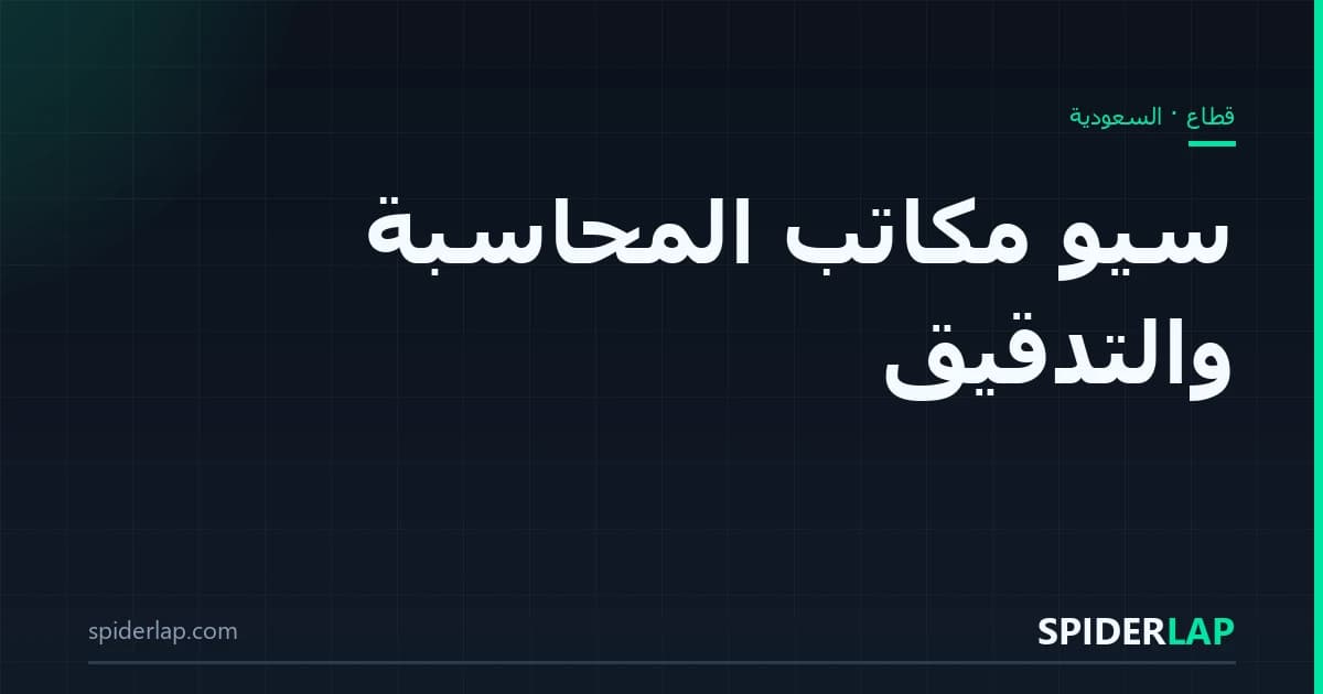 سيو مكاتب المحاسبة والتدقيق