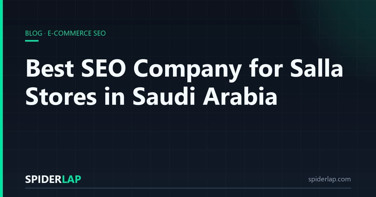 Best SEO Company for Salla Stores in Saudi Arabia