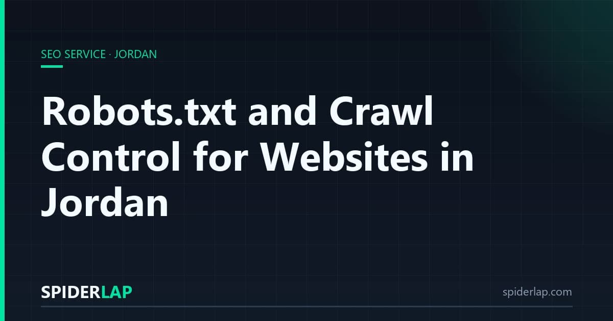Robots.txt and Crawl Control for Websites in Jordan