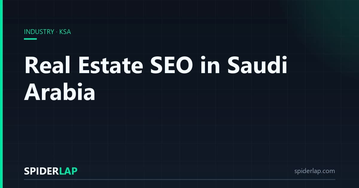 Real Estate SEO in Saudi Arabia