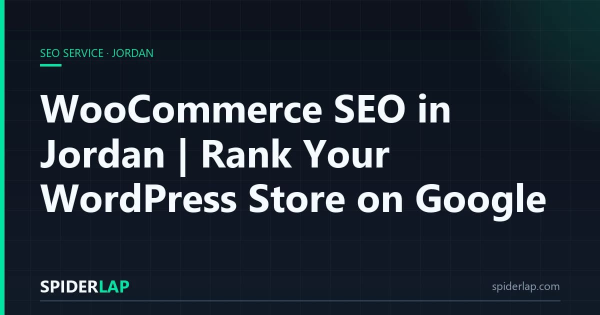 WooCommerce SEO in Jordan | Rank Your WordPress Store on Google