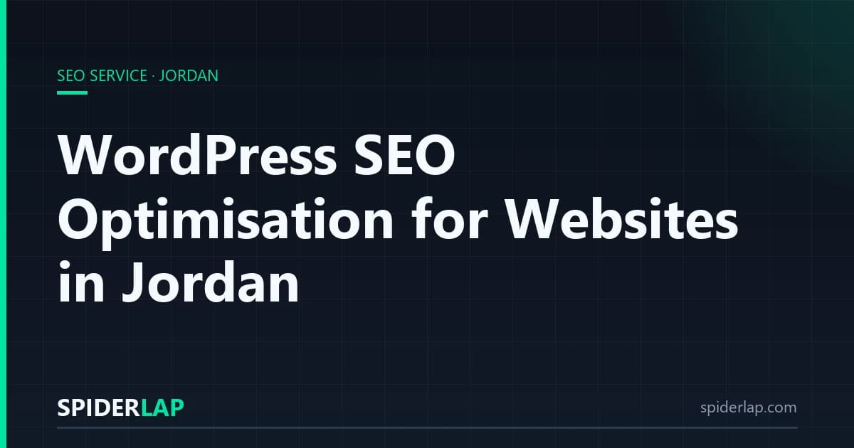 WordPress SEO Optimisation for Websites in Jordan