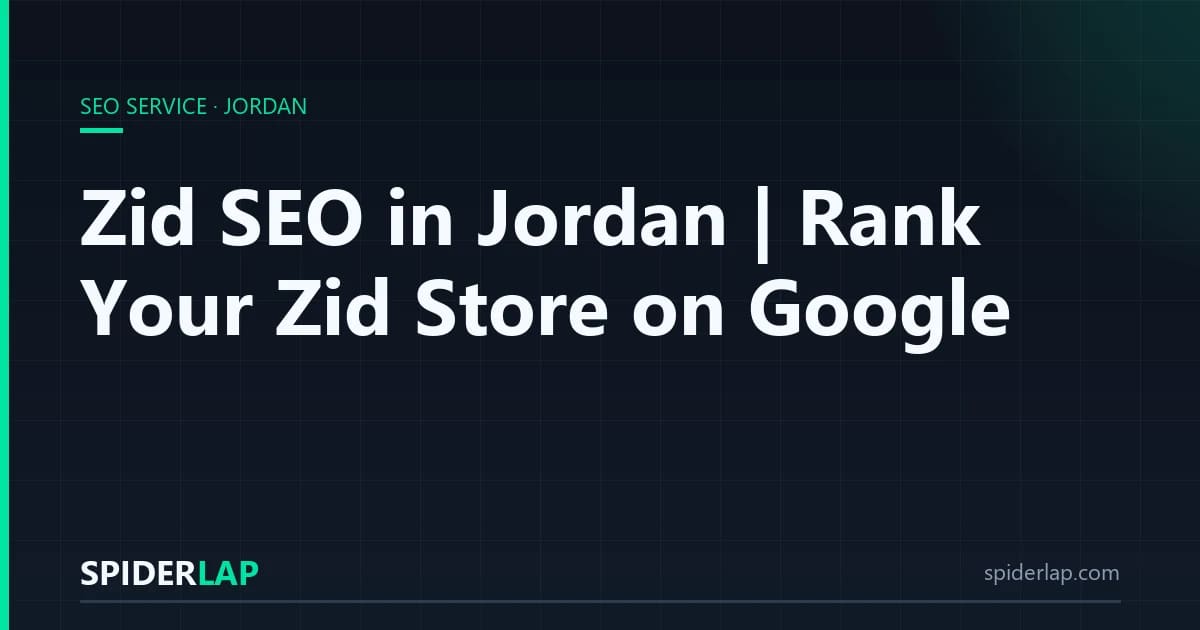 Zid SEO in Jordan | Rank Your Zid Store on Google