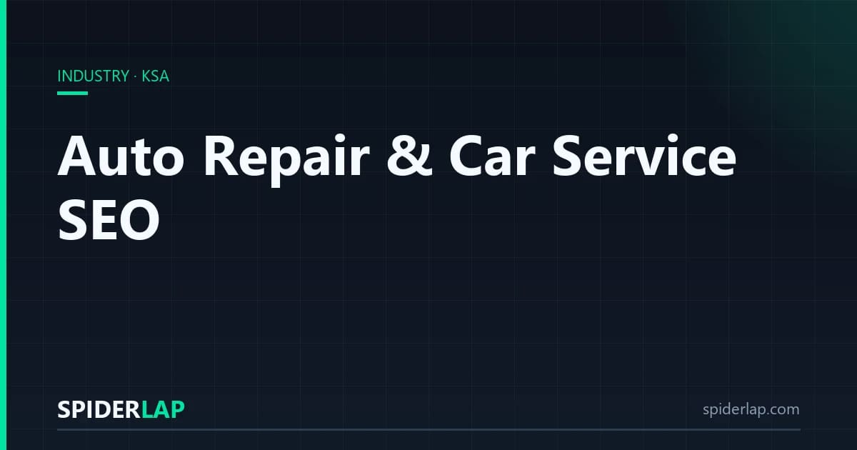 Auto Repair & Car Service SEO