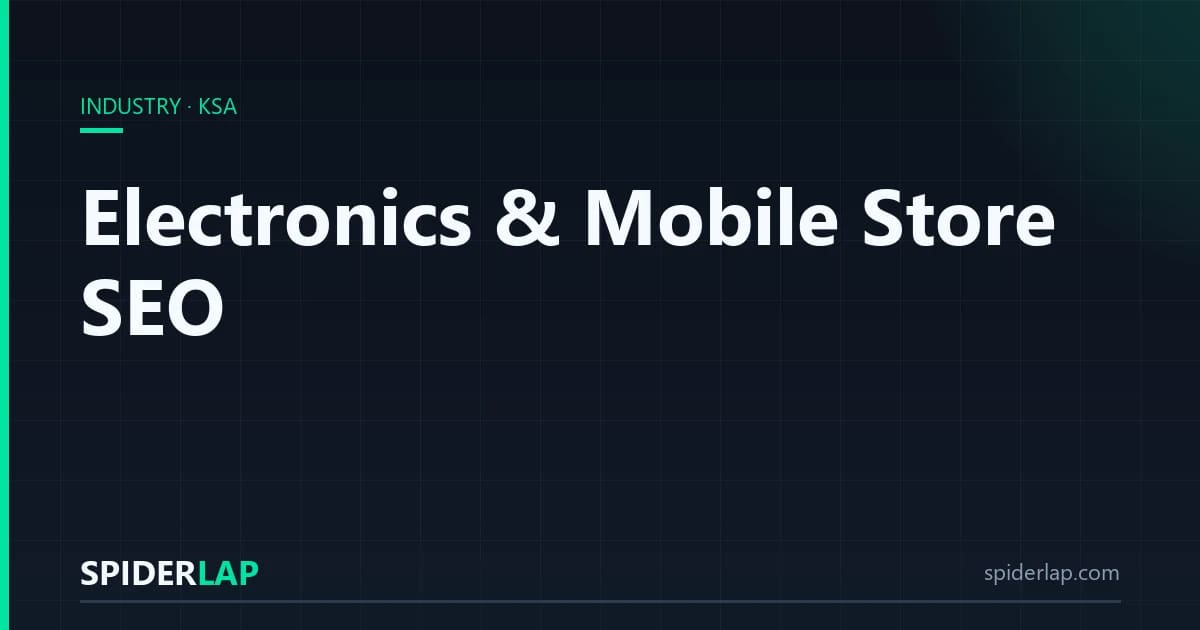 Electronics & Mobile Store SEO