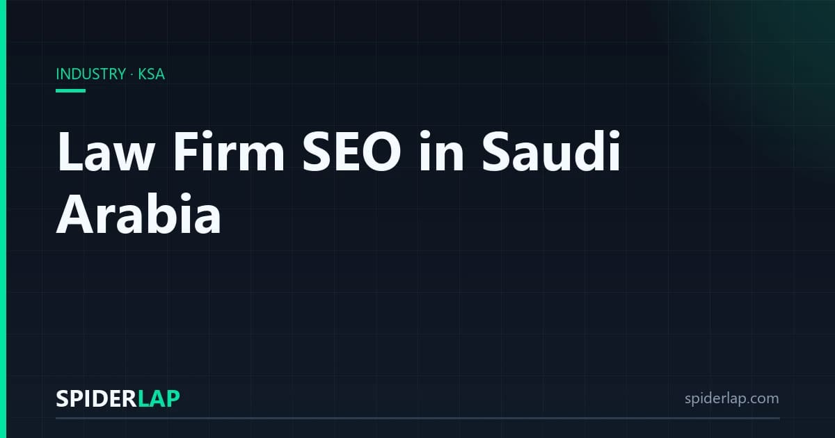 Law Firm SEO in Saudi Arabia