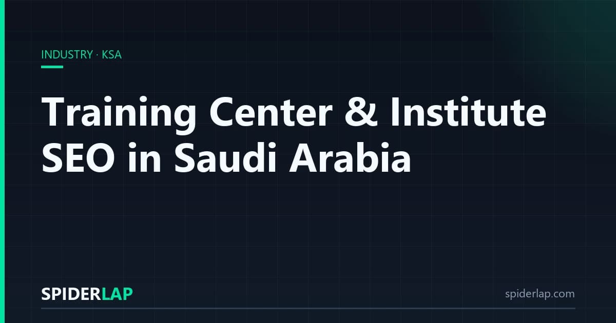 Training Center & Institute SEO in Saudi Arabia