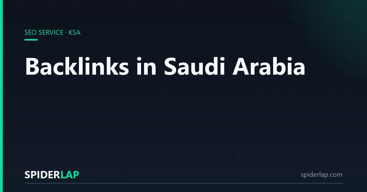 Backlinks in Saudi Arabia