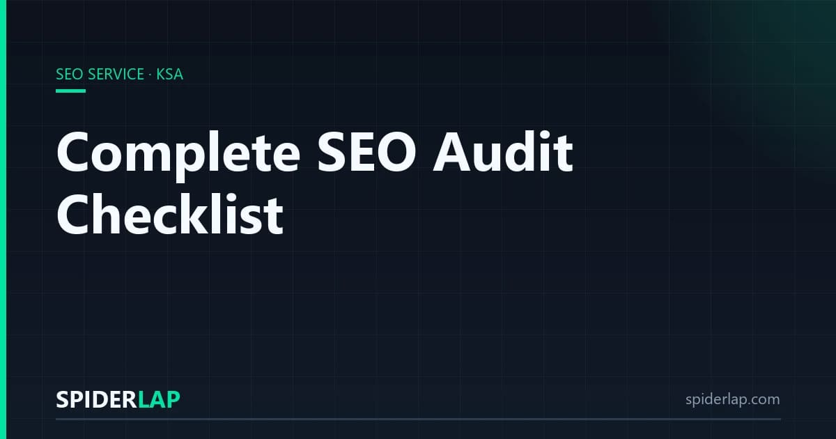 Complete SEO Audit Checklist