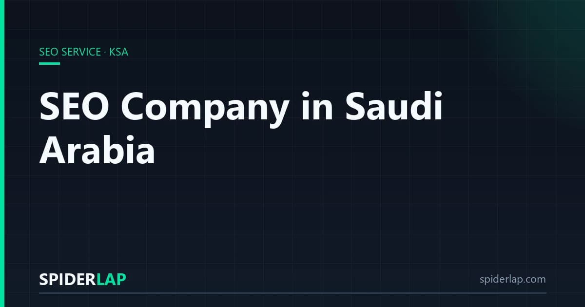 SEO Company in Saudi Arabia