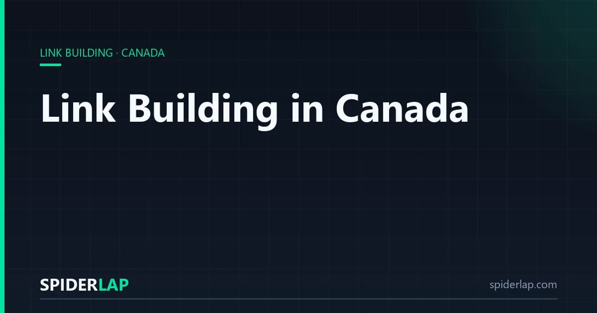 Link Building in Canada