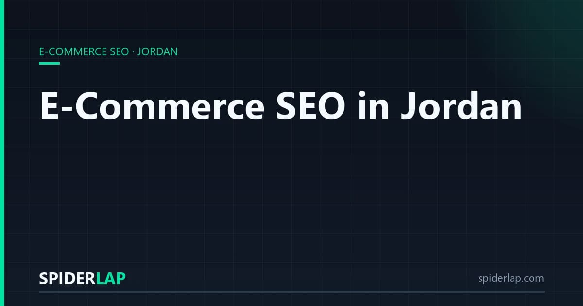 E-Commerce SEO in Jordan