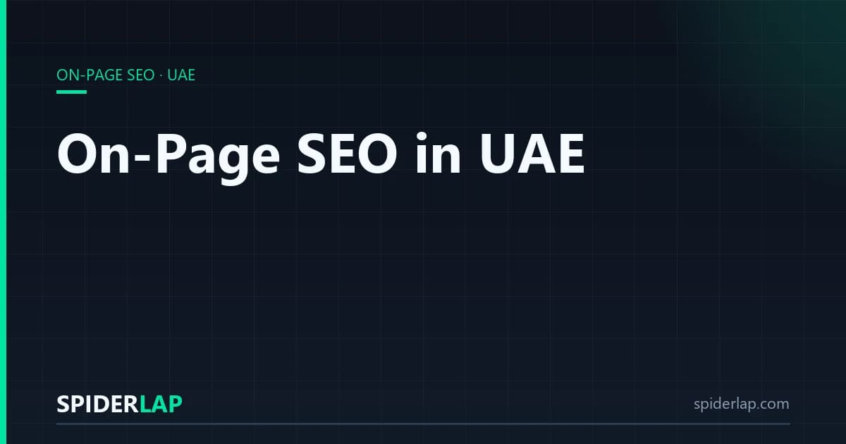 On-Page SEO in UAE