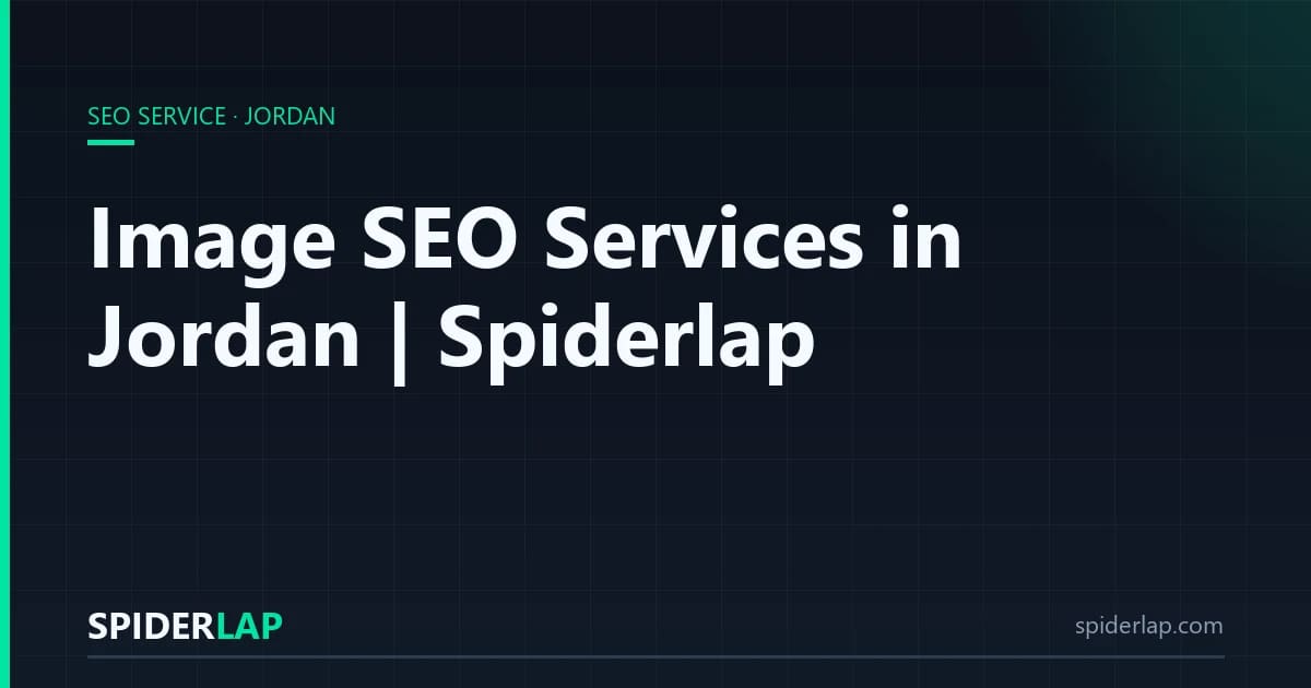 Image SEO Services in Jordan | Spiderlap