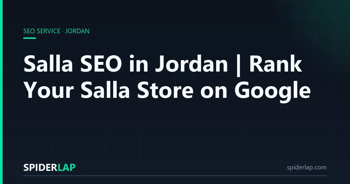 Salla SEO in Jordan | Rank Your Salla Store on Google