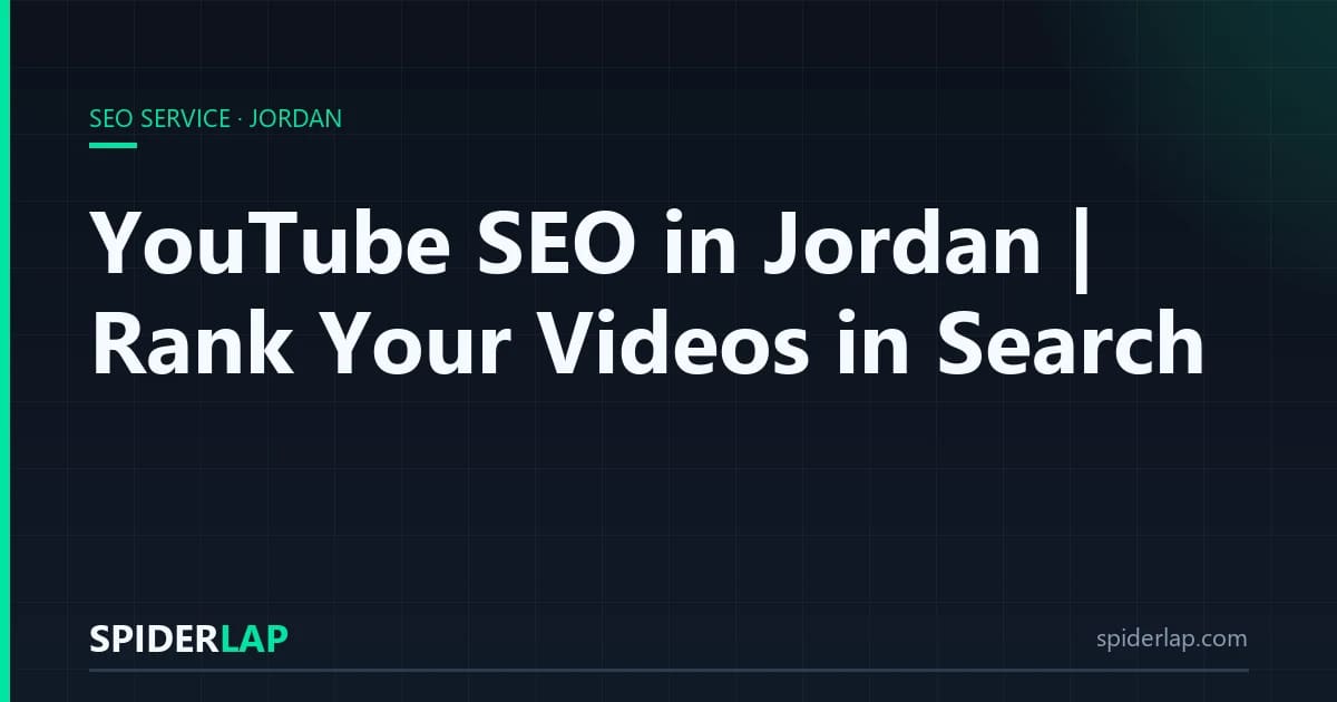 YouTube SEO in Jordan | Rank Your Videos in Search