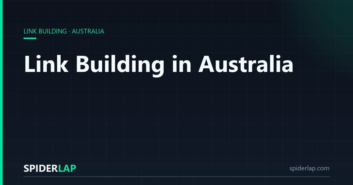 Link Building in Australia