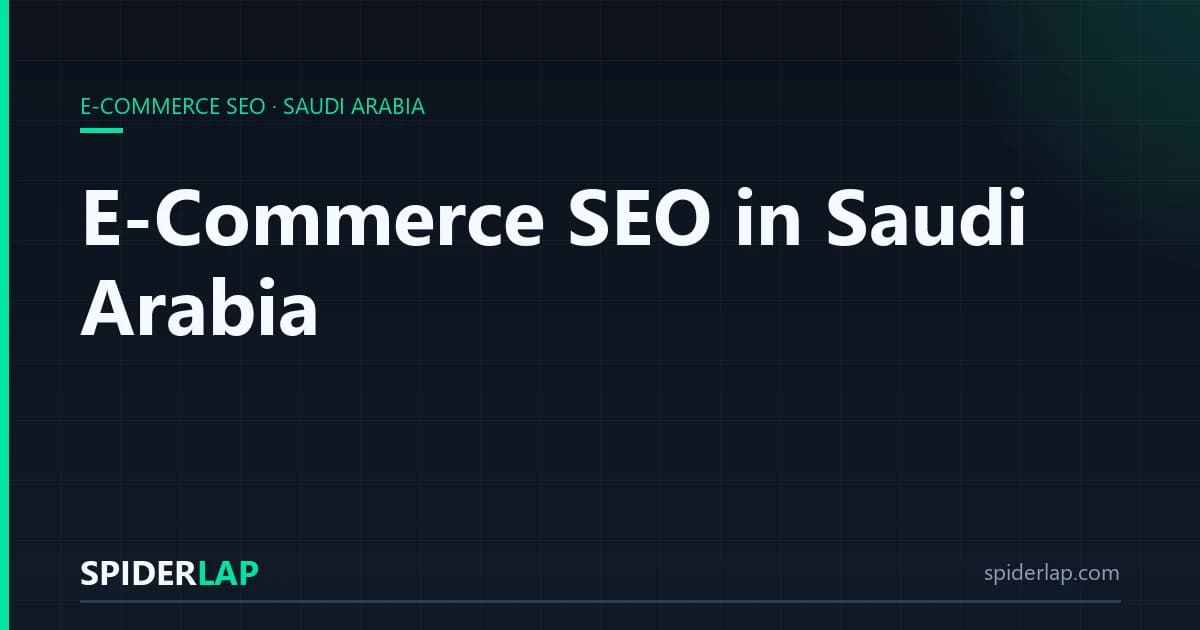 E-Commerce SEO in Saudi Arabia