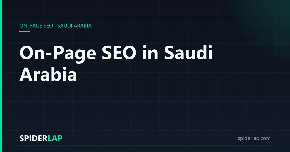 On-Page SEO in Saudi Arabia