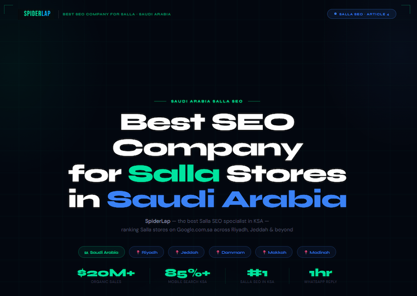 How Does SEO Boost Sales for Salla Stores | SpiderLap
